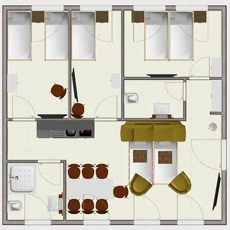 H&h Im Herzen Der Stadt Geraeumig Ruhig Zentral Mit Kueche Und Esstisch * 그라이프스발트
